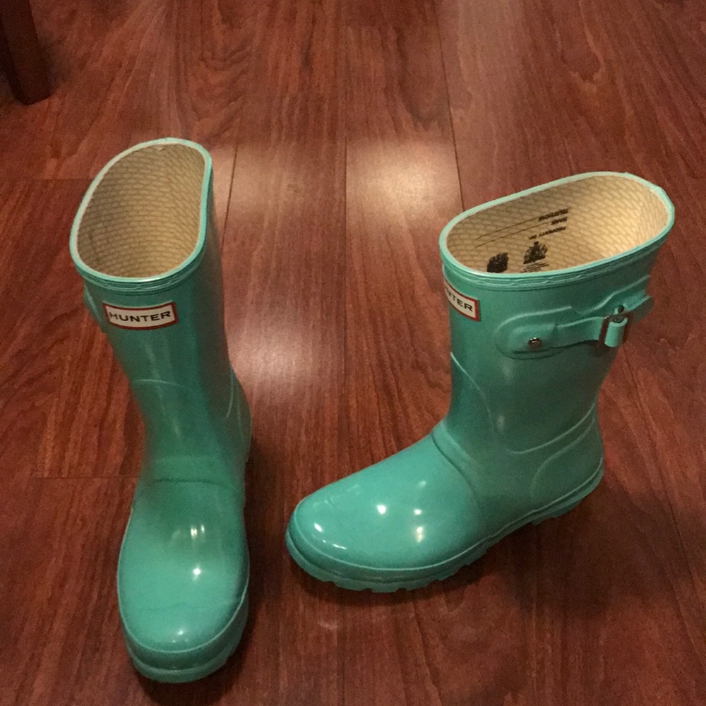RARE Tiffany Blue Hunter Rain Boots